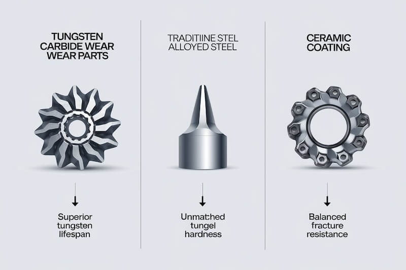 Comparing Tungsten Carbide to Other Wear-Resistant Materials