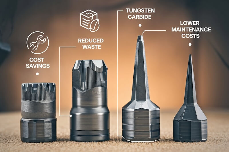 Cost Savings Over the Tool’s Lifecycle housing cutting